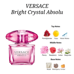 Versace Bright Crystal Absolu Eau de Parfum for Women Sweet Fresh & Long Lasting Fragrance